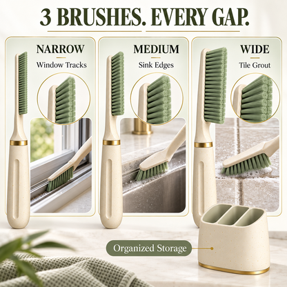 3-in-1 Kitchen Gap Cleaning Brush Set – Deep Clean Every Hidden Corner