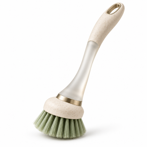 Modern Dish Brush With Replaceable Head – Elegant Kitchen Cleaning Tool