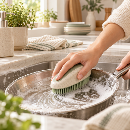 Premium Silicone Scrub Brush – Gentle Deep Cleaning Kitchen Essential