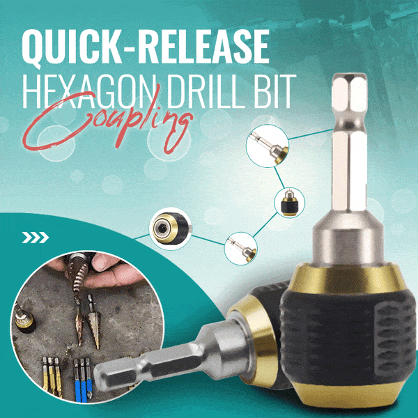 (🎁2025New Year Hot Sale🎁)Quick-release Hexagon Drill Bit Coupling