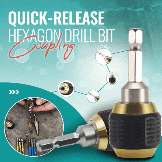 (🎁2025New Year Hot Sale🎁)Quick-release Hexagon Drill Bit Coupling
