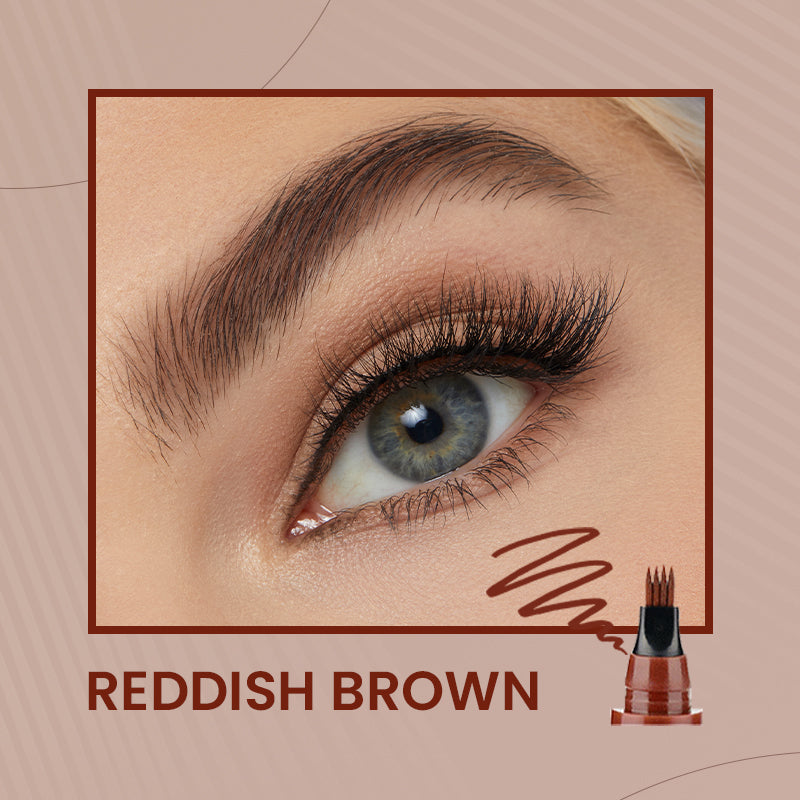 4-Tip Microblade Pen for Brows & Beards – Waterproof, Smudge-Proof & Natural Look